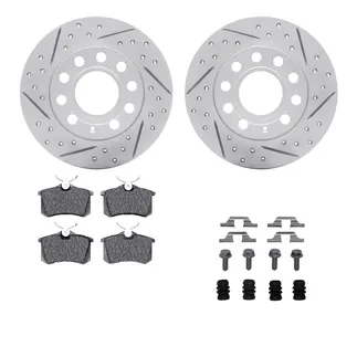 R1 Concepts WBTH1-73075 Brake Rotors - Carbon Coated - D/S W/ Euro Ceramic Pads & Hdw